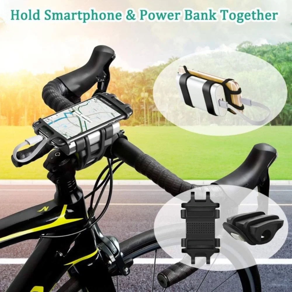 Bike Phone Mount, ANCwear 5-in-1 Portable, Adjustable Silicon Universal Fit